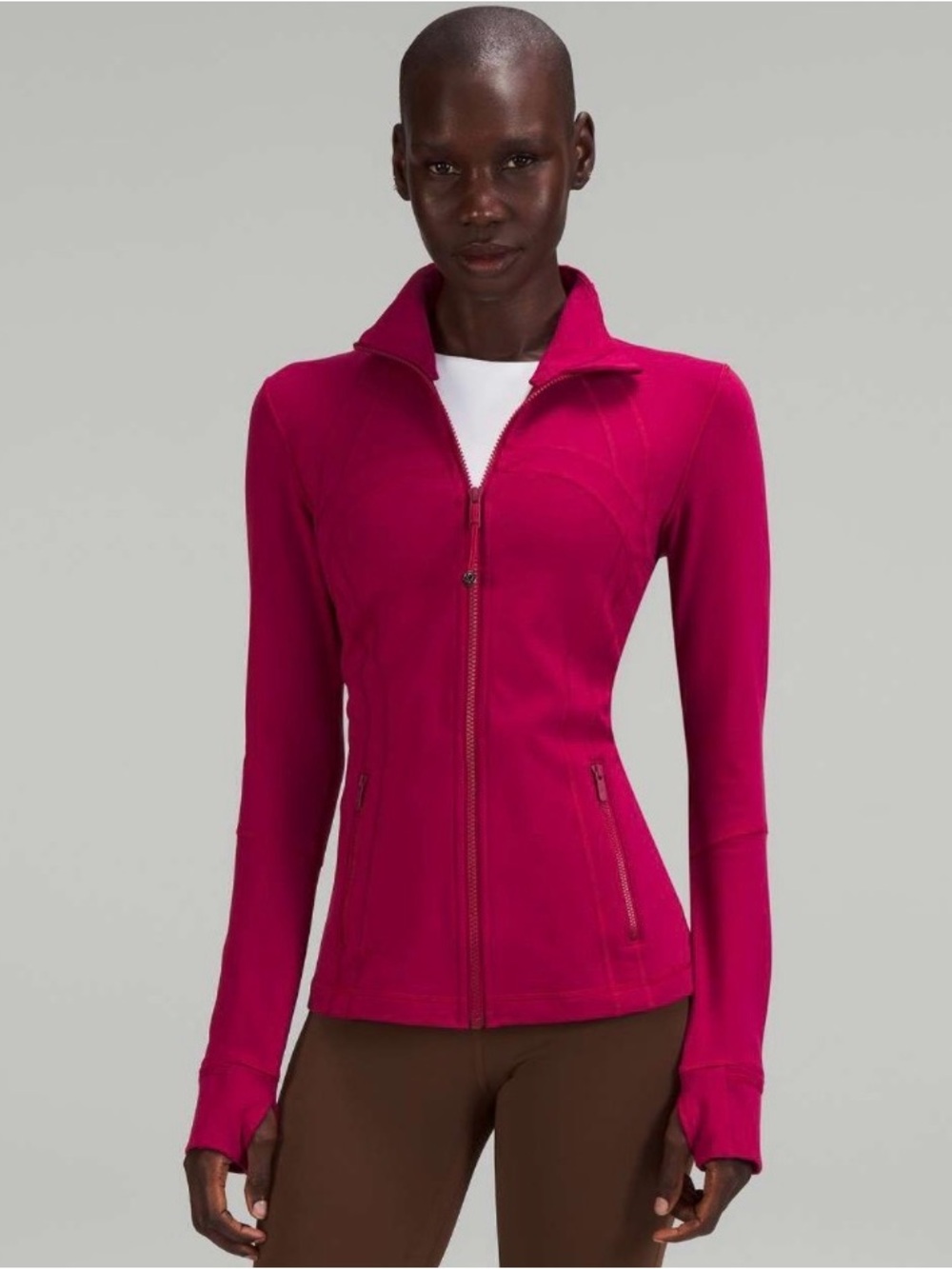 EUC Lululemon Define Jacket *Luon in Pomegranate Size 8